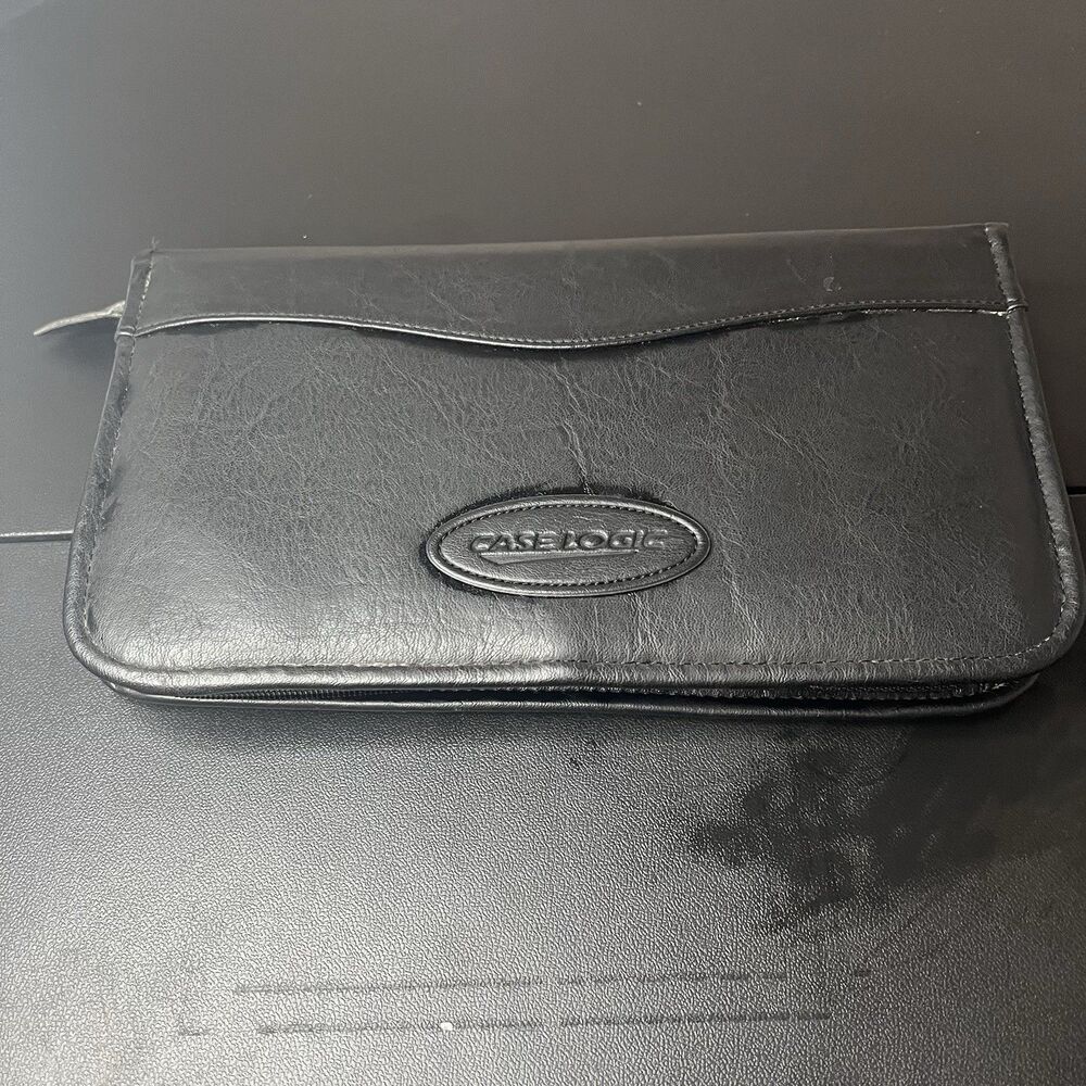 Case Logic Black Zip CD DVD Wallet 48 Capacity Storage Case 11in